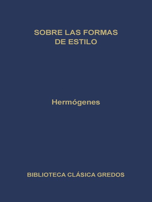 Cover image for Sobre las formas de estilo